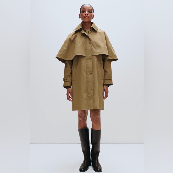 Avec Les Filles hooded cape Raincoat - Picture 8 of 16